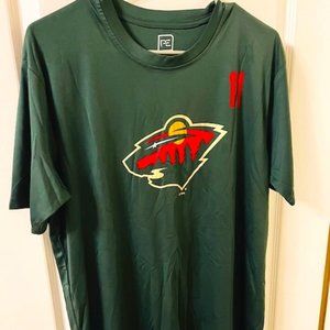 Minnesota Wild Zach Parise Men's Pro Edge L Short Sleeve Shirt Green
